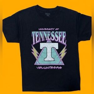 Rare Y2K University of Tennessee Volunteers Graphic Tee Hanes Black